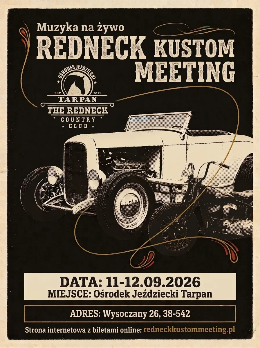 Plakat Redneck Kustom Meeting 2026